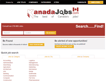 Tablet Screenshot of kanadajobs.com